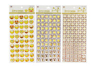 Adhesive Kids Sticker Printing Smily Face Emoji Or Letter Symbols Patten